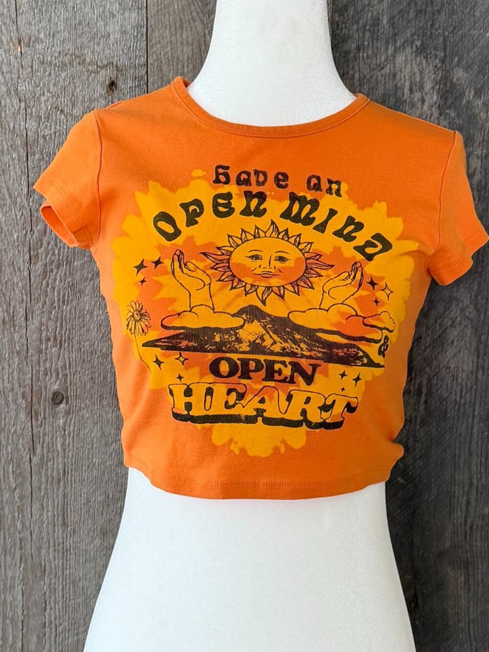 Orange Crop Top Size XS